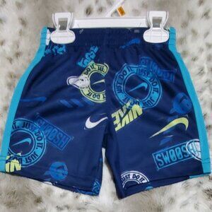 NWT. NIKE Boys Overall Logo Print Shorts